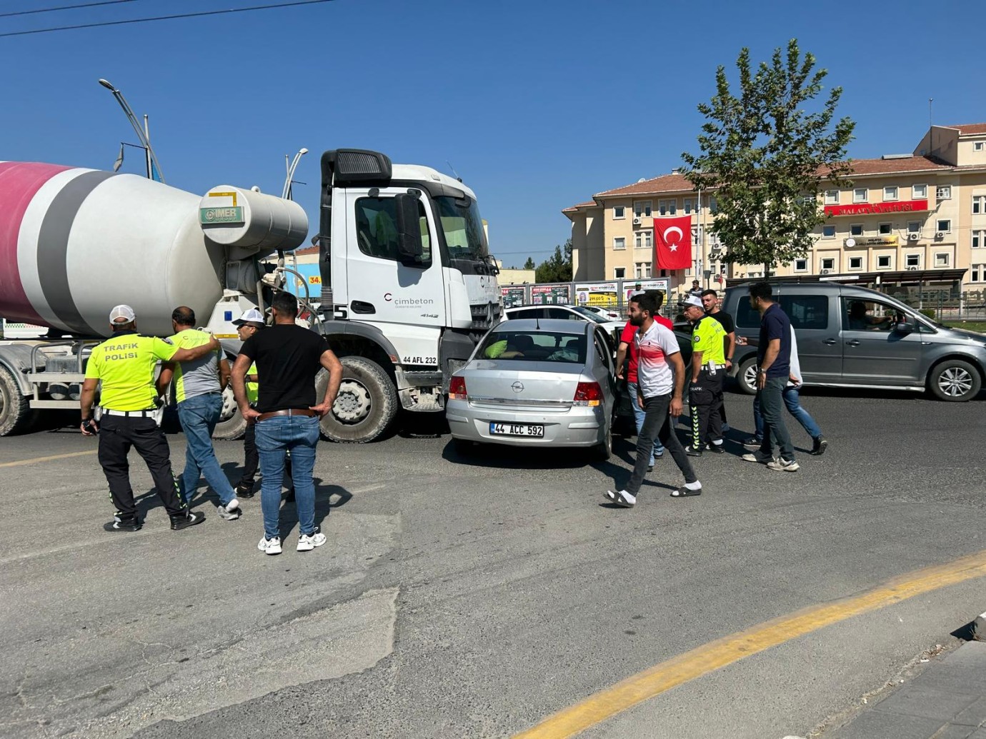 Malatya da feci kaza 