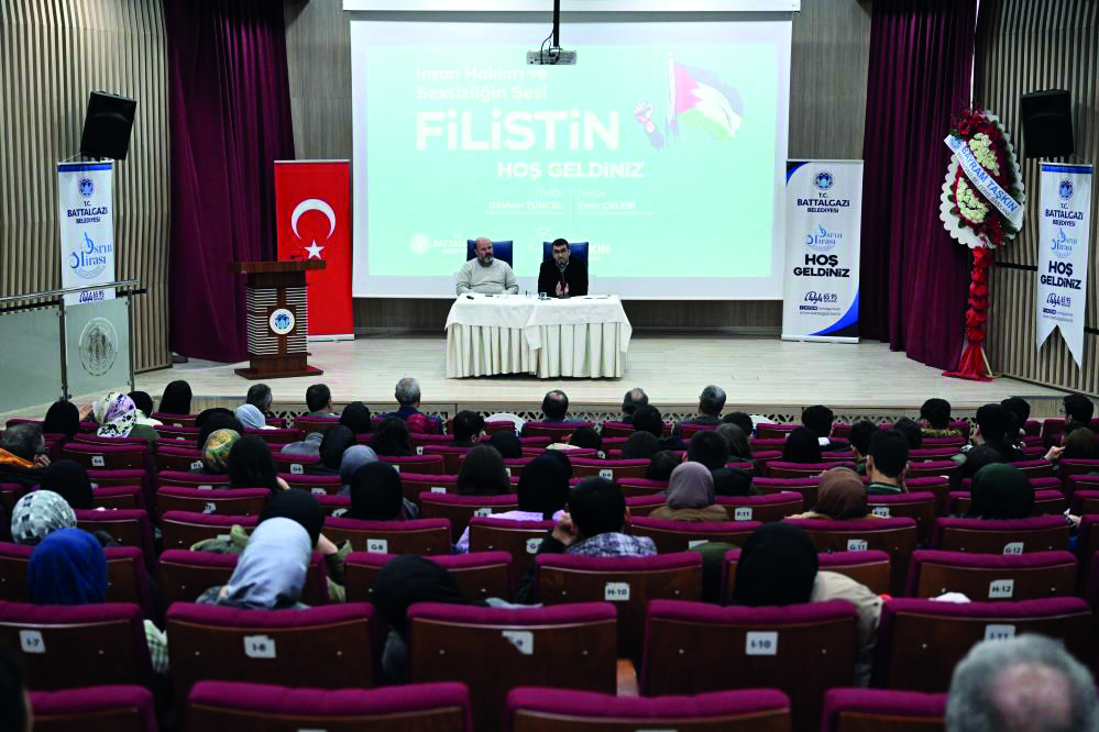 Filistin’in sessiz çığlığı Battalgazi’de yankılandı
