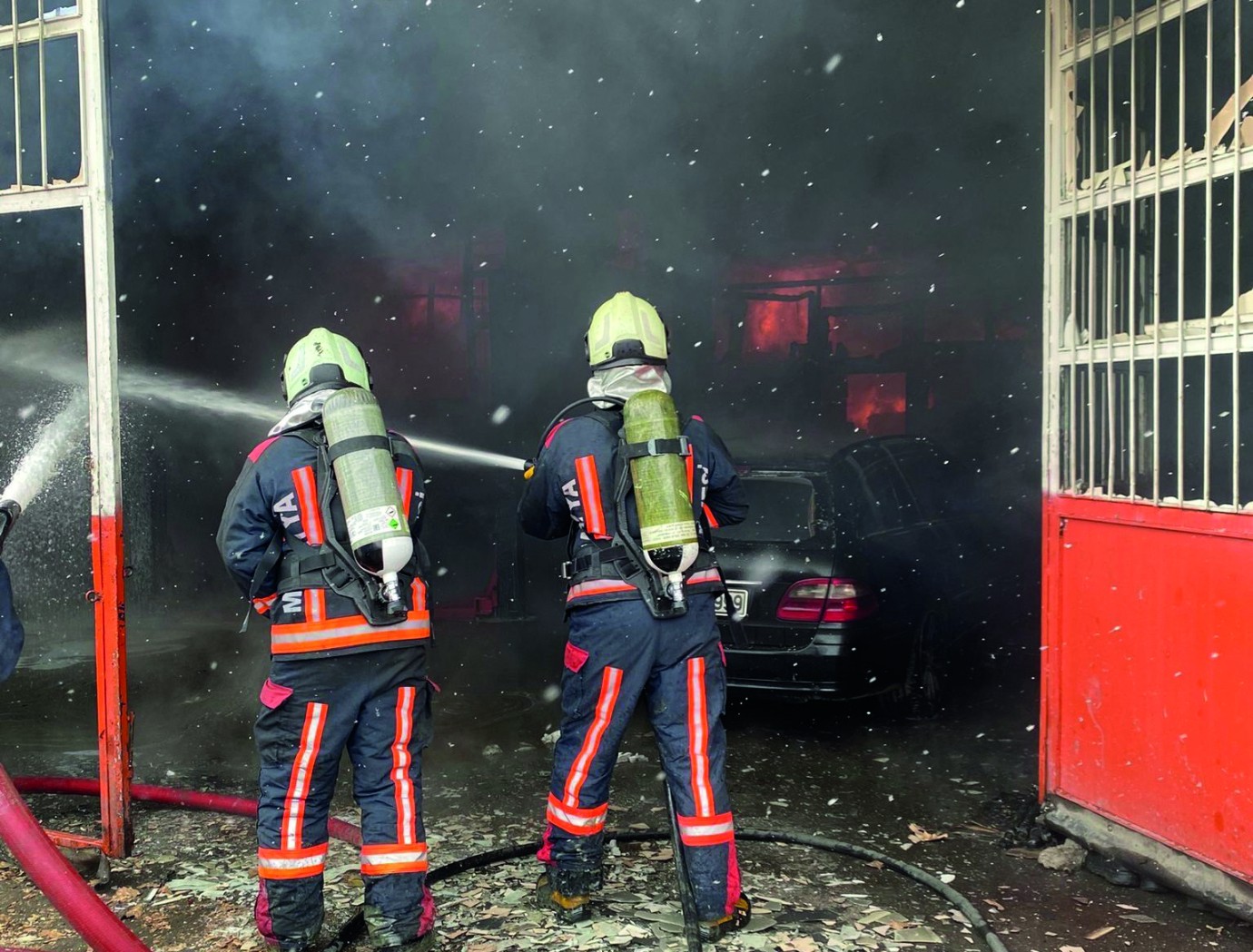 Malatya’daki iş yeri yangının yeni görüntüleri ortaya çıktı
