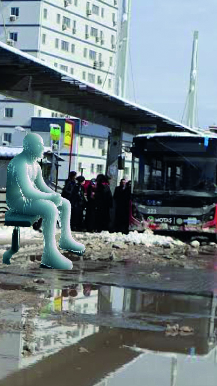 Malatya soğuğunu en iyi anlatan kare! 