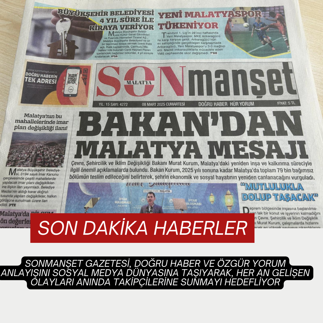 Sonmanşet gazetesi şimdi Instagram’da!