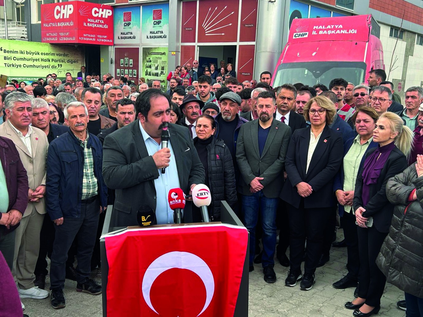 Malatya’da Ekrem İmamoğlu protestosu  