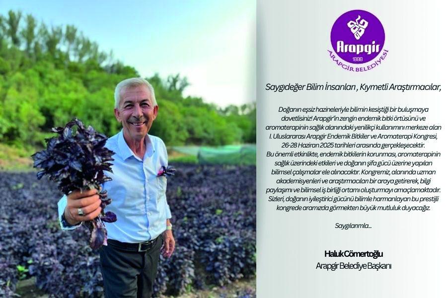 Arapgir, Endemik Bitkiler ve Aromaterapi Kongresi’ne Ev Sahipliği Yapacak