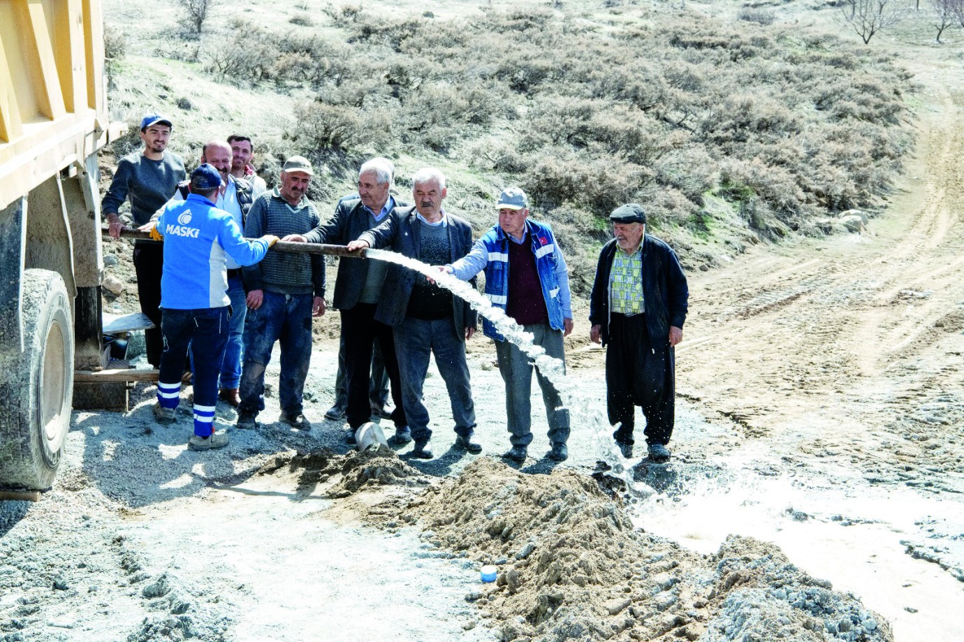 Su hasreti MASKİ’nin çalışmasıyla son buldu