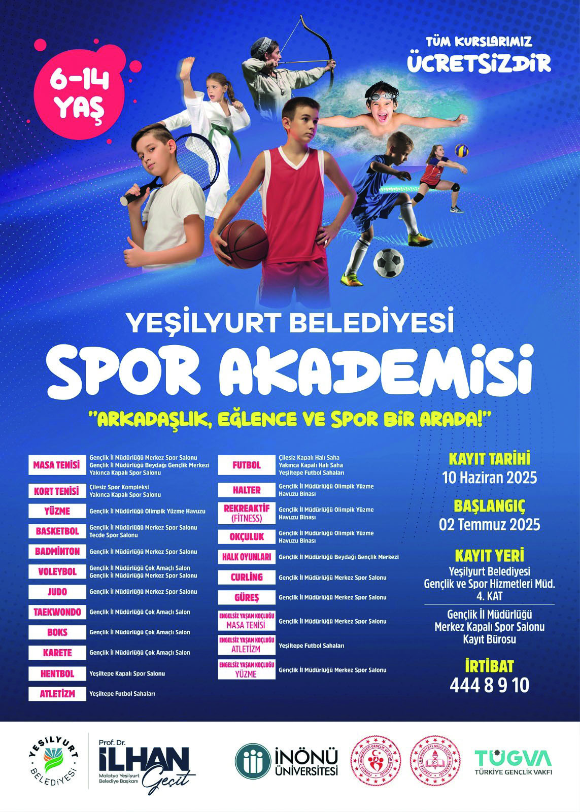 Spor Akademisi kayıtları 10 Haziran’da başlıyor