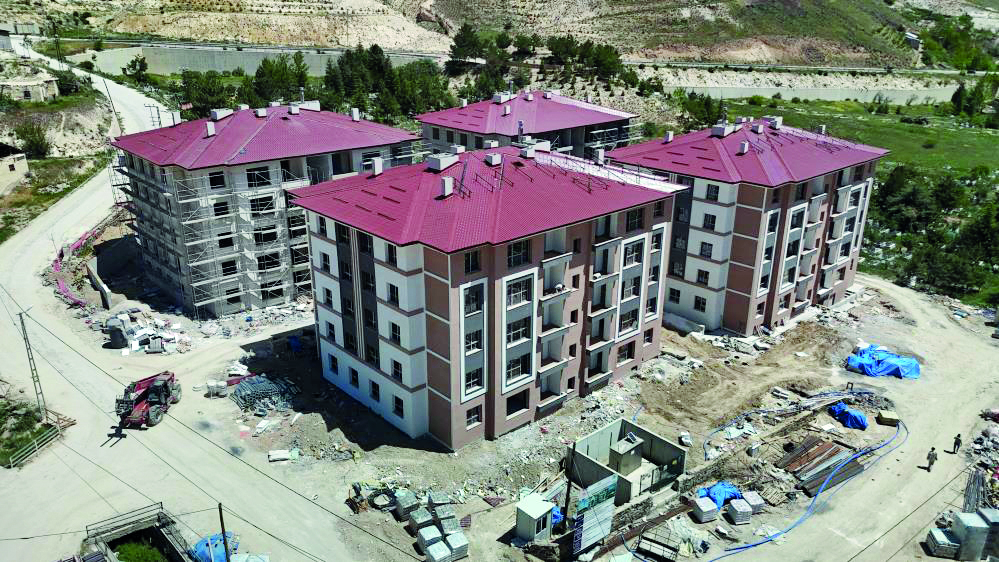 Sivas'ta afet konutları hızla yükseliyor