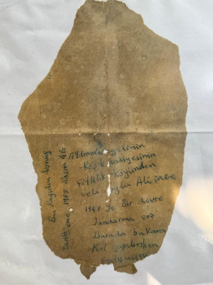 Restorasyon sırasında çıkan asker mektubu duygulandırdı