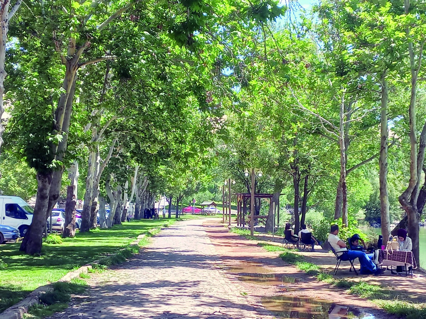 Piknik yapmak isteyenler soluğu Turgut Özal Tabiat Parkı’nda aldı 