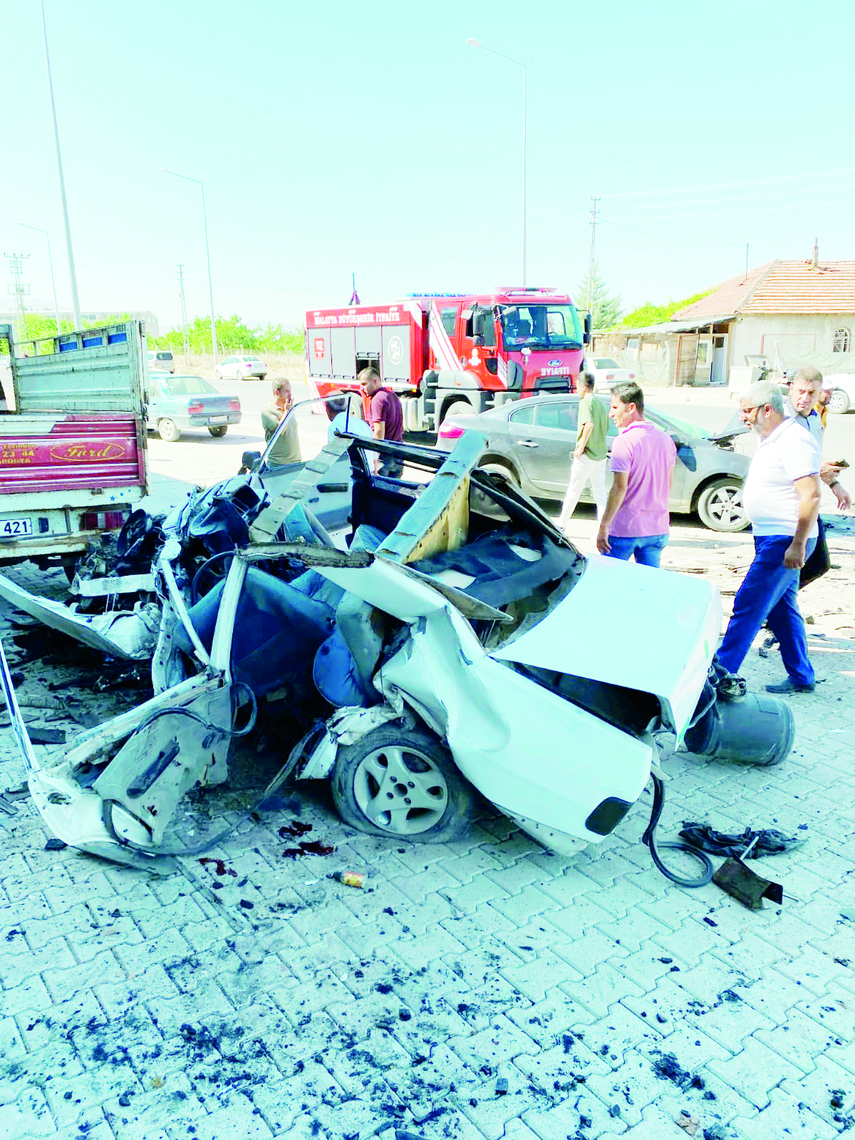 Yeşilyurt’ta trafik kazası: 2 yaralı