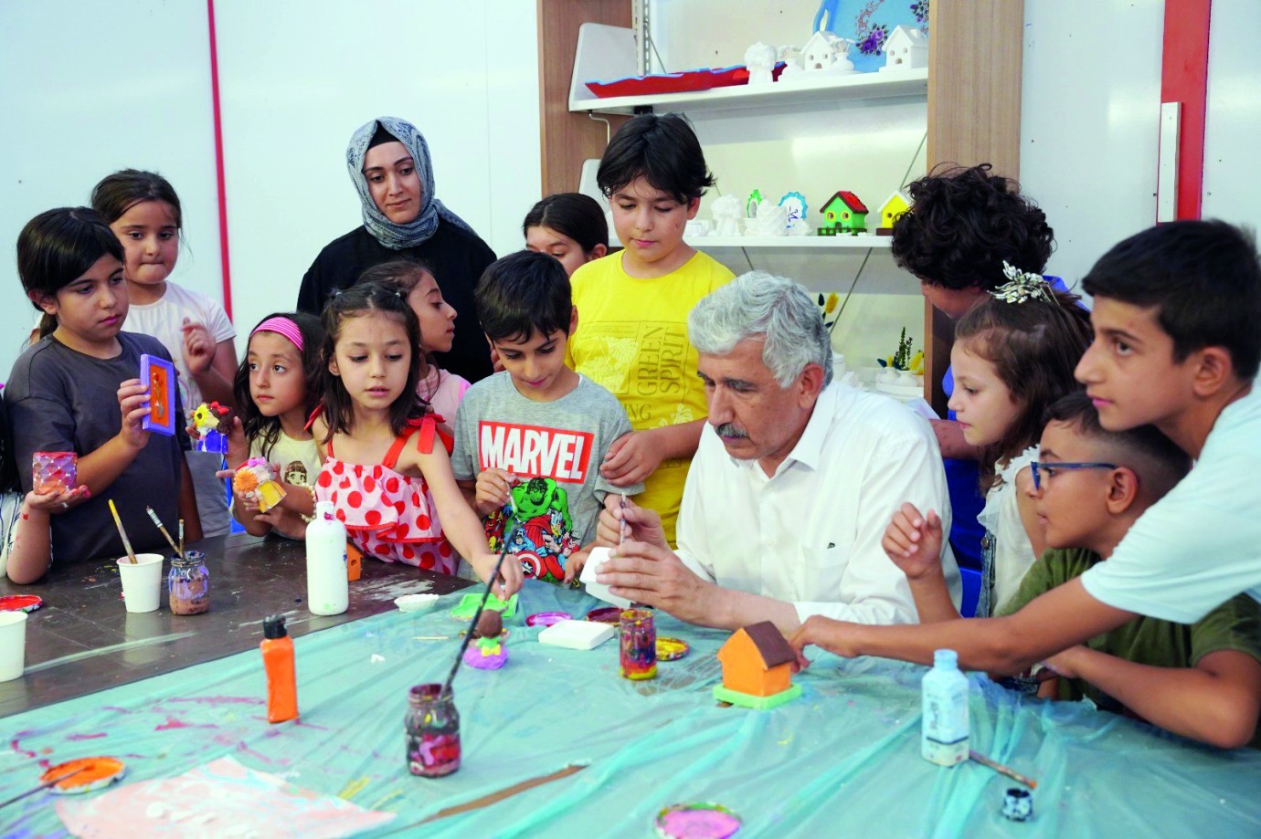 Kahta Belediyesi yaz sanat kursları, genç yetenekleri yetiştiriyor