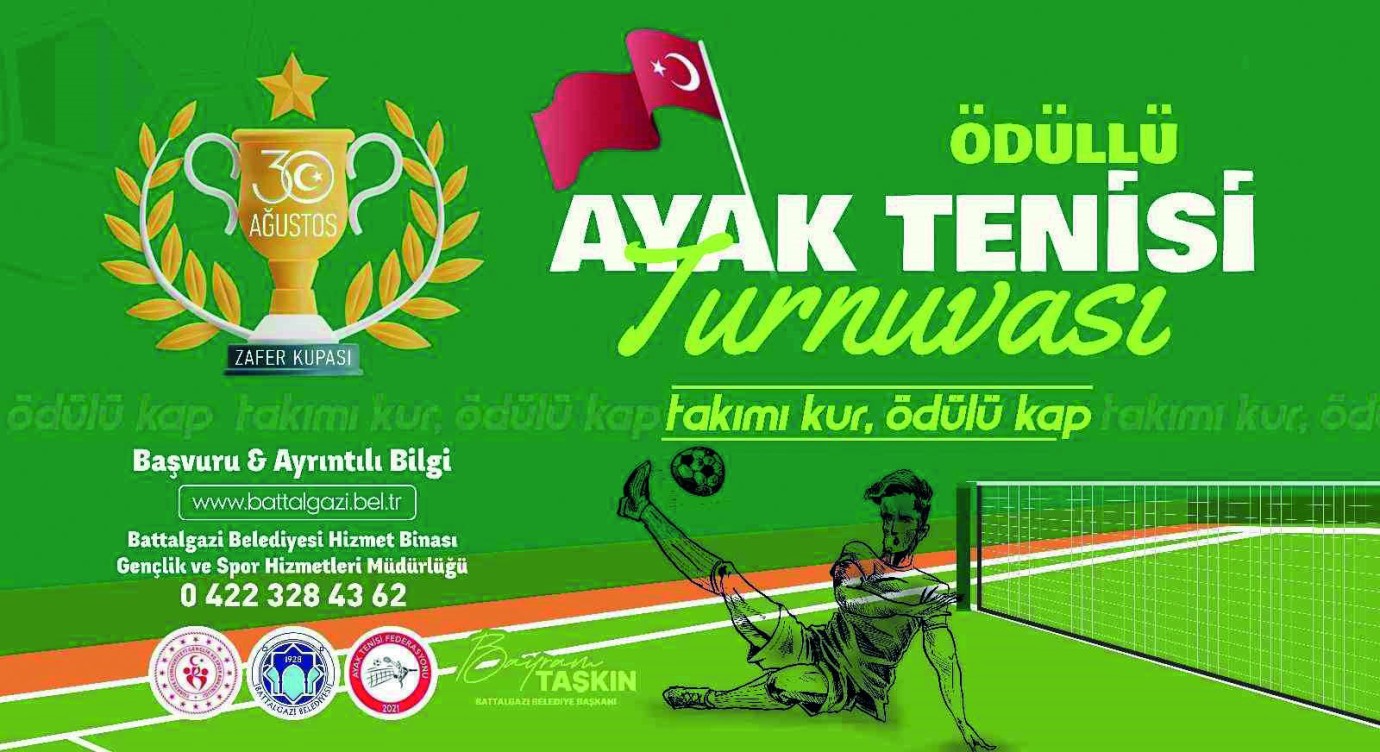 Battalgazi Belediyesi ayak tenisi turnuvası düzenliyor