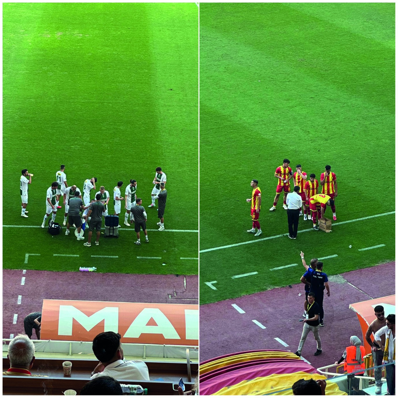 YMS-Bursaspor maçında tepki çeken görüntü