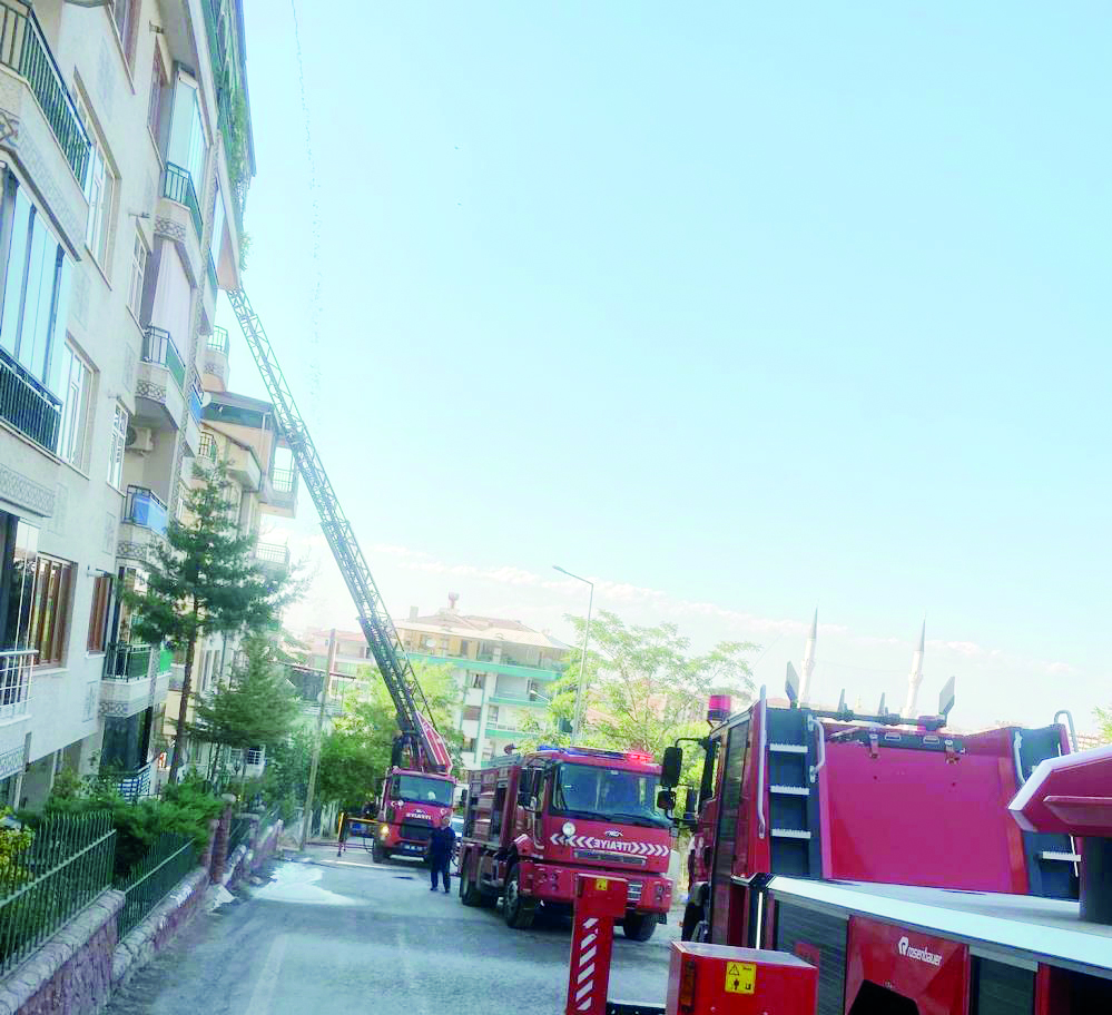 Malatya'da ev yangını