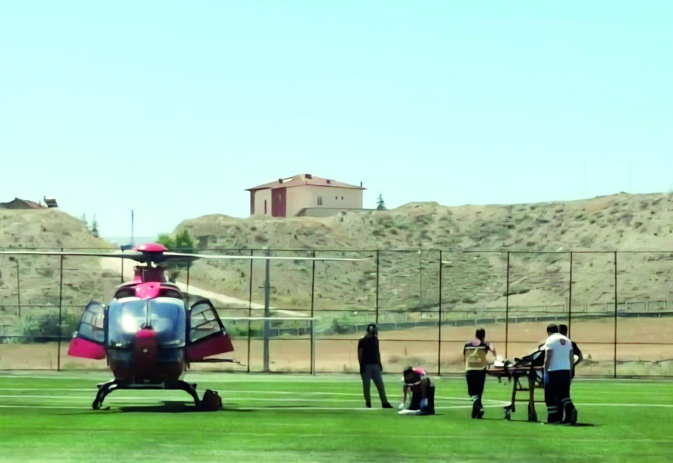 Kalp krizi geçiren hasta hava ambulansıyla Malatya’ya sevk edildi