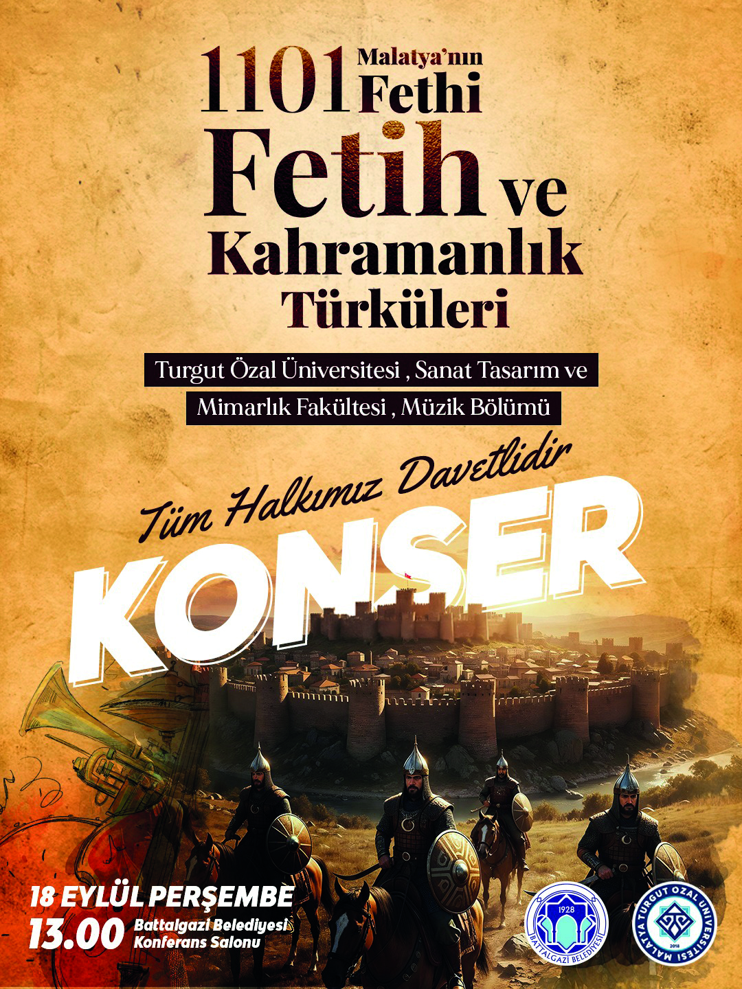 Malatya’nın fethi anısına kahramanlık türküleri konseri