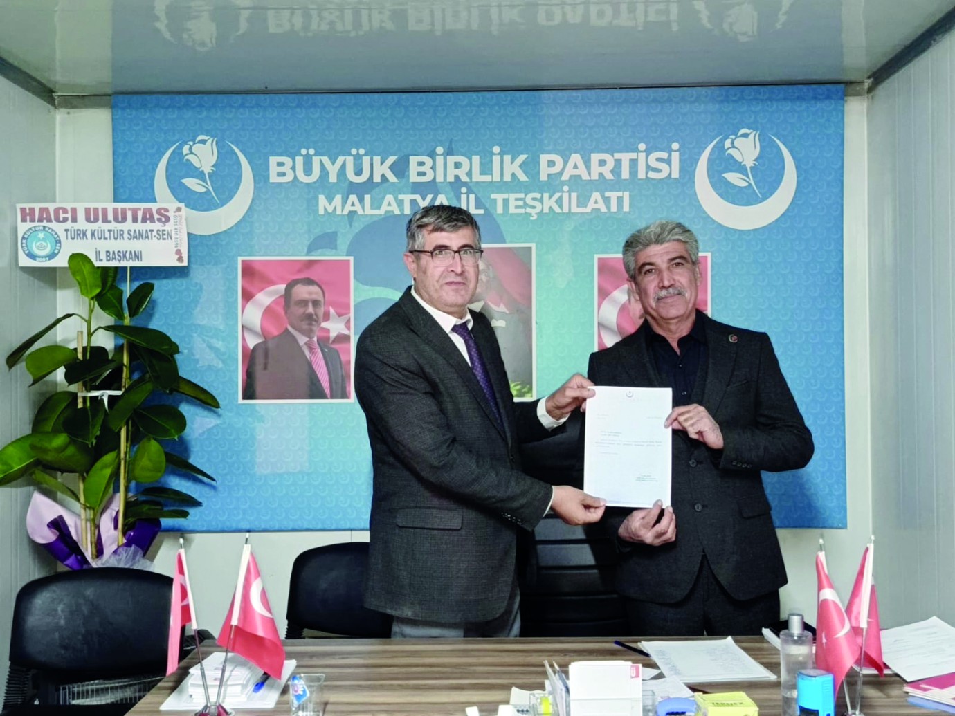 BBP Akçadağ İlçe Başkanlığına Hikmet Aladağ atandı
