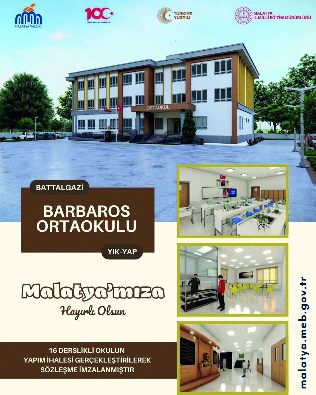 Malatya’da eski okullar yenileniyor