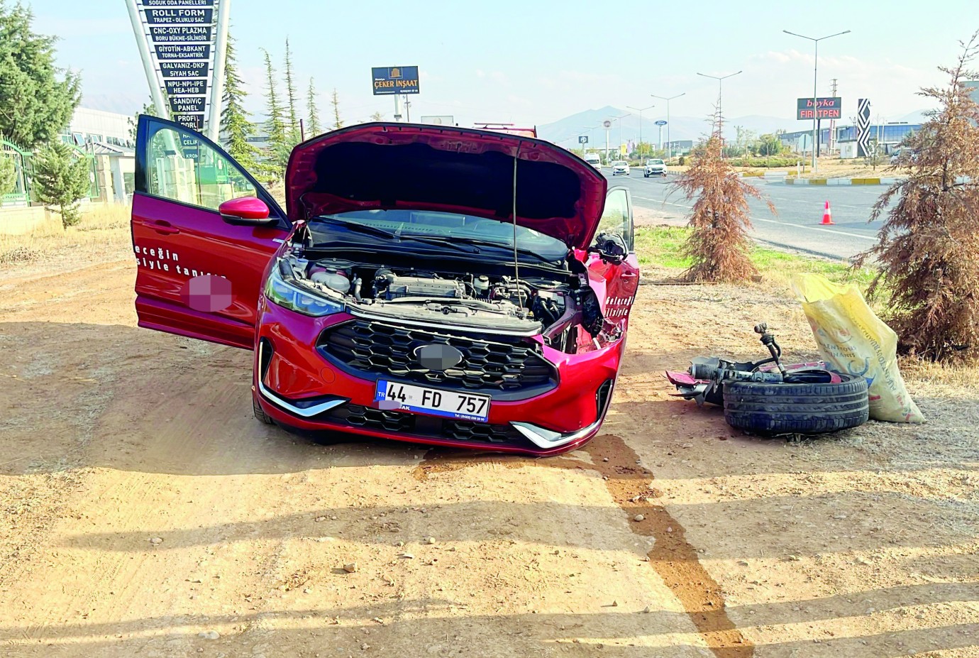 Malatya’da iki otomobil çarpıştı: 2 yaralı