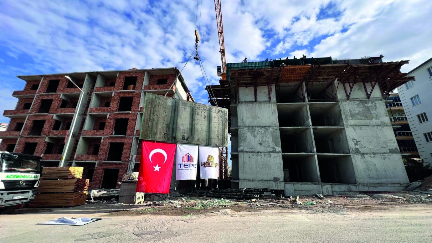 Malatya Güven Sitesi’nde beton işleri tamamlandı