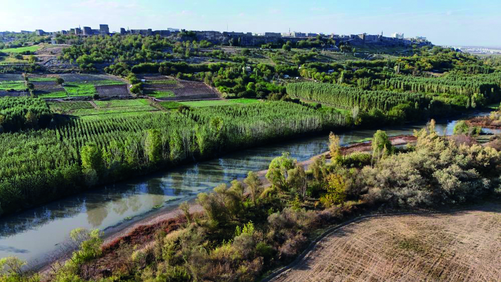 Dicle Nehri'nin 100 kilometrelik kısmı 