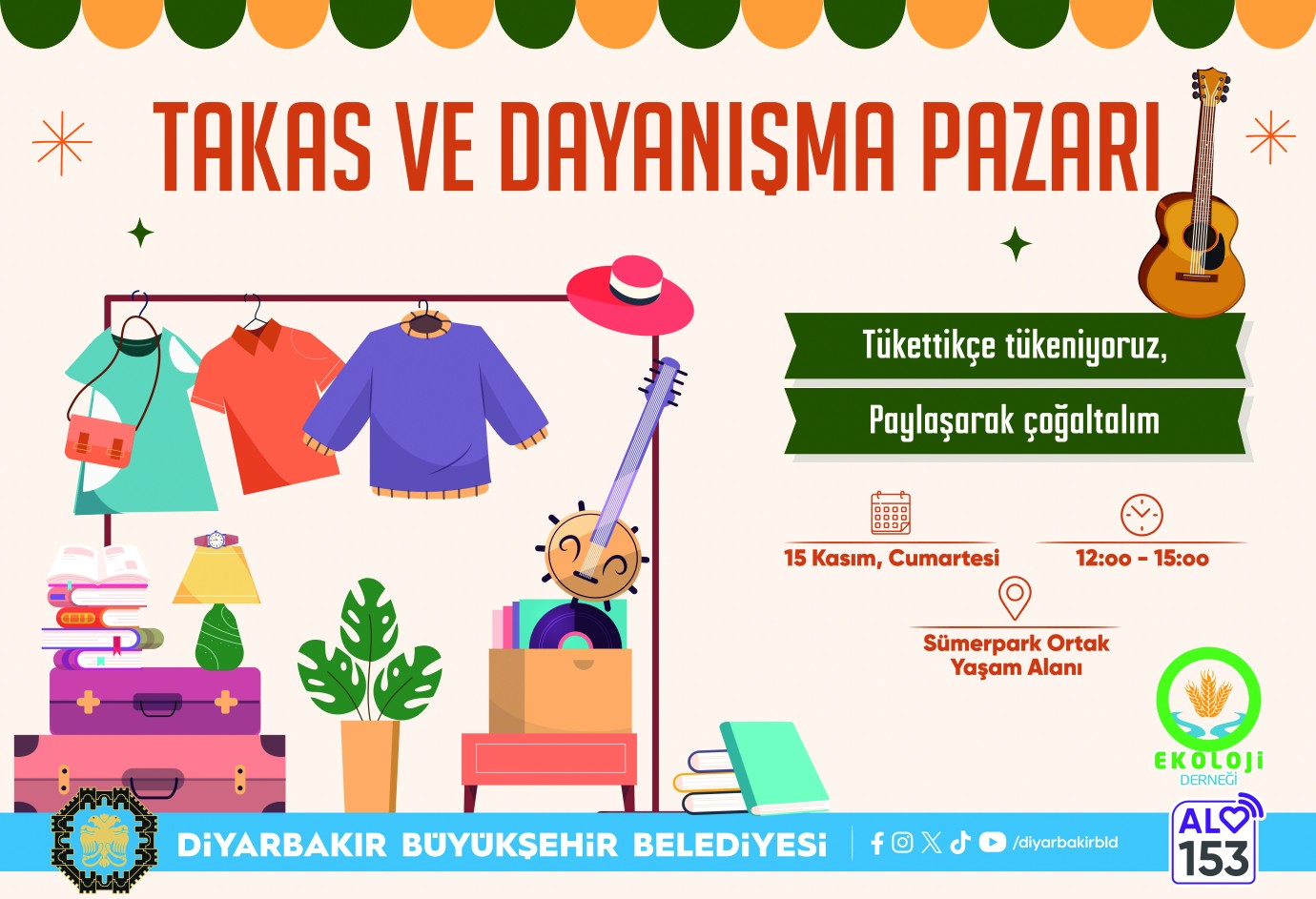 Diyarbakır'da 'Takas Pazarı' etkinliği düzenlenecek