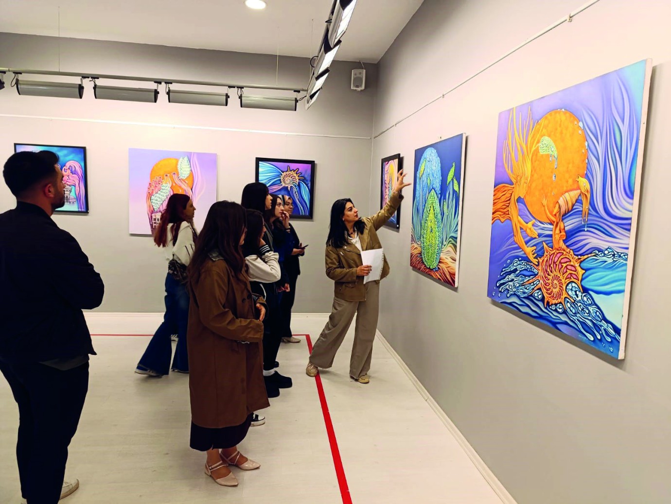 Güzel Sanatlar Fakültesi Öğrencilerinden SANKO Sanat Galerisine ziyaret