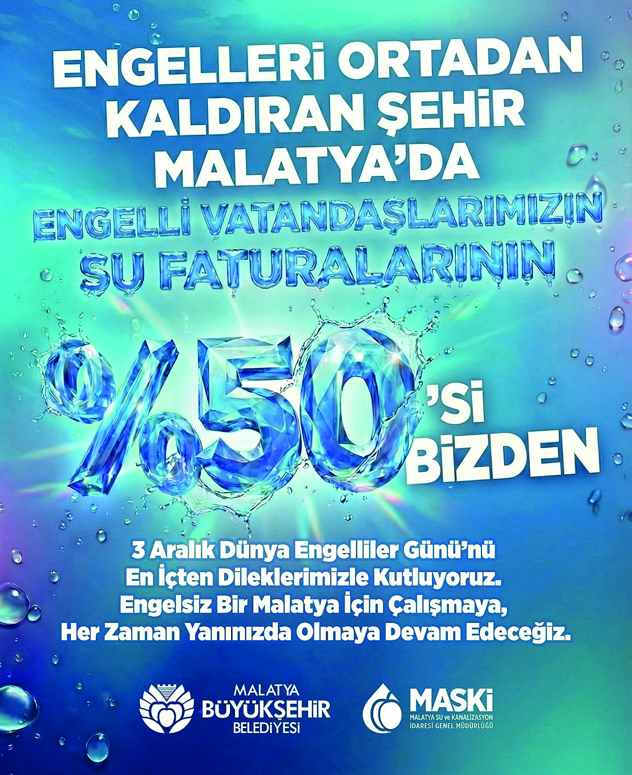 Malatya’da engelli vatandaşlara destek