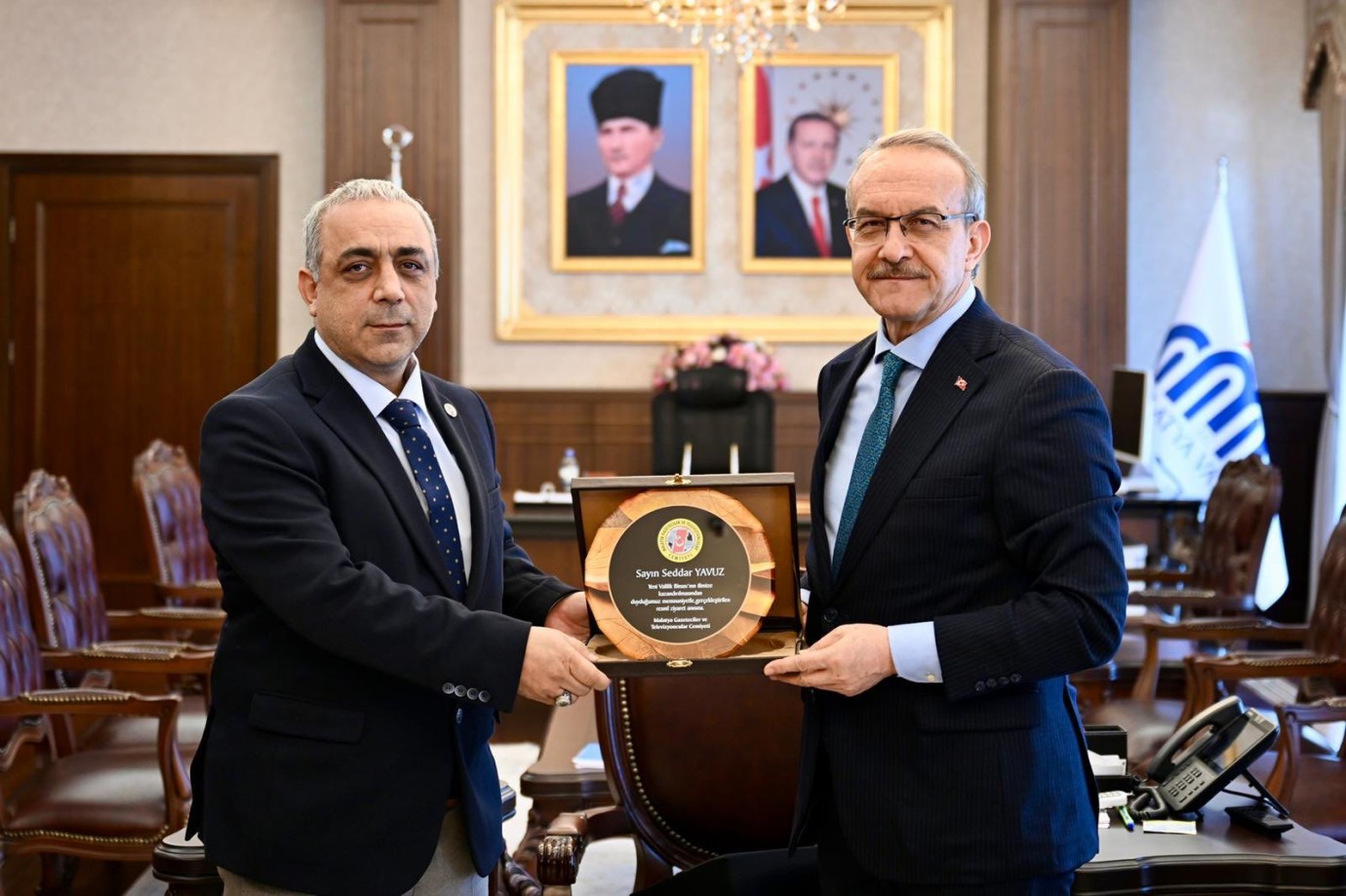 Malatya Gazeteciler ve Televizyoncular Cemiyeti’nden Vali Yavuz’a ziyaret