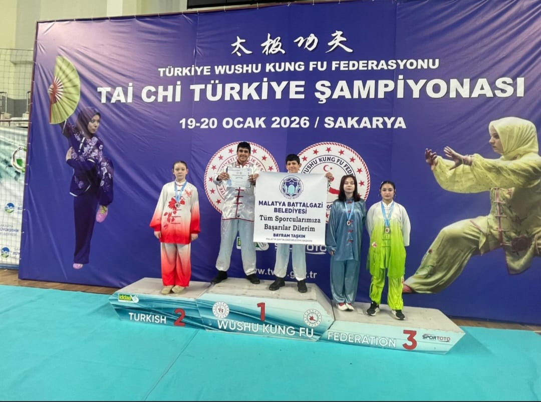Battalgazi’nin Wushu sporcularından Türkiye Şampiyonası’nda madalya yağmuru