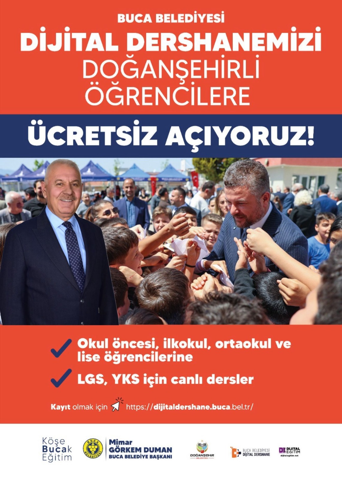Buca’dan Doğanşehir’e eğitim desteği: Dijital Dershane öğrencilerle buluştu