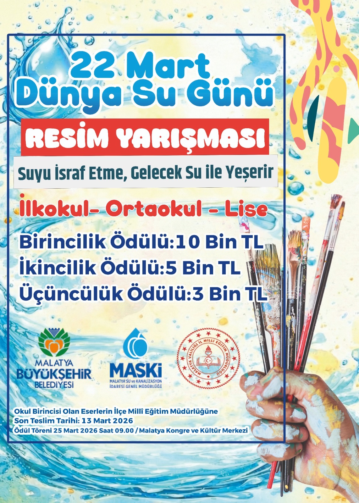 MASKİ’den su israfına yönelik ödüllü yarışma