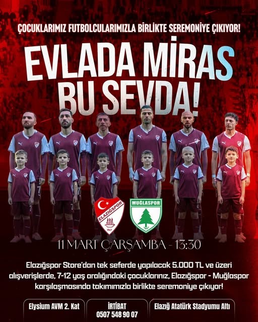 Elazığspor’dan seremoni sürprizi