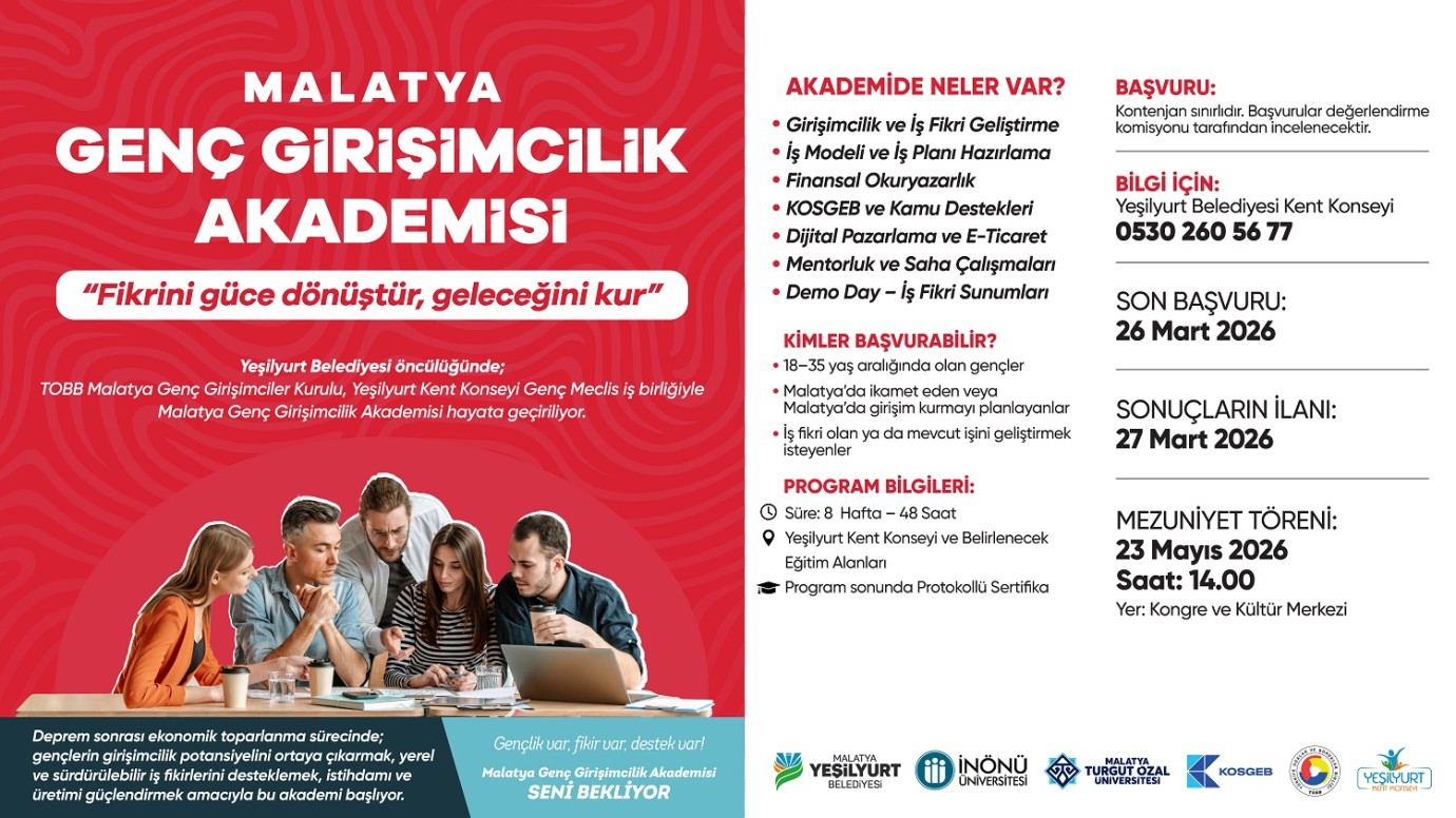 Genç Girişimcilik Akademisi 28 Mart’ta başlıyor