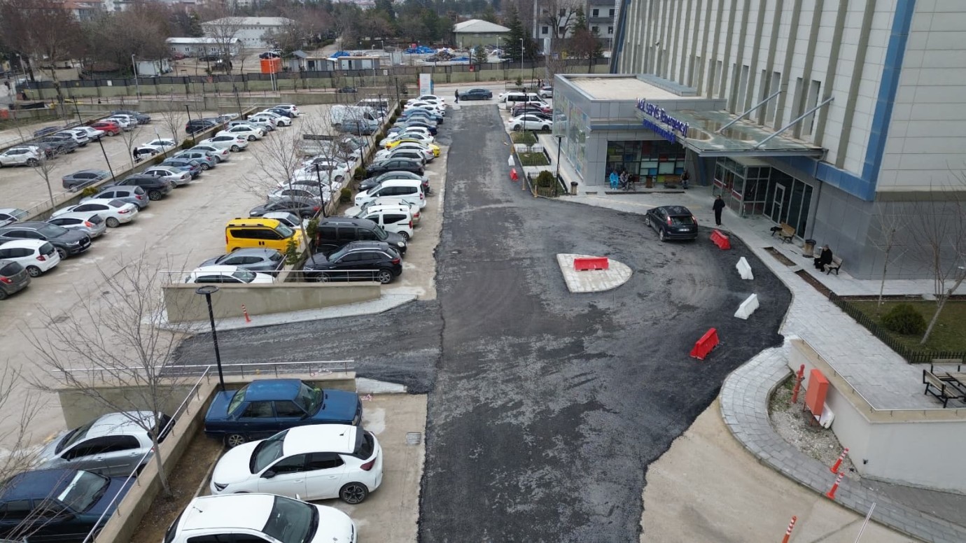 Battalgazi Devlet Hastanesi otoparkı yeni yüzüne kavuştu