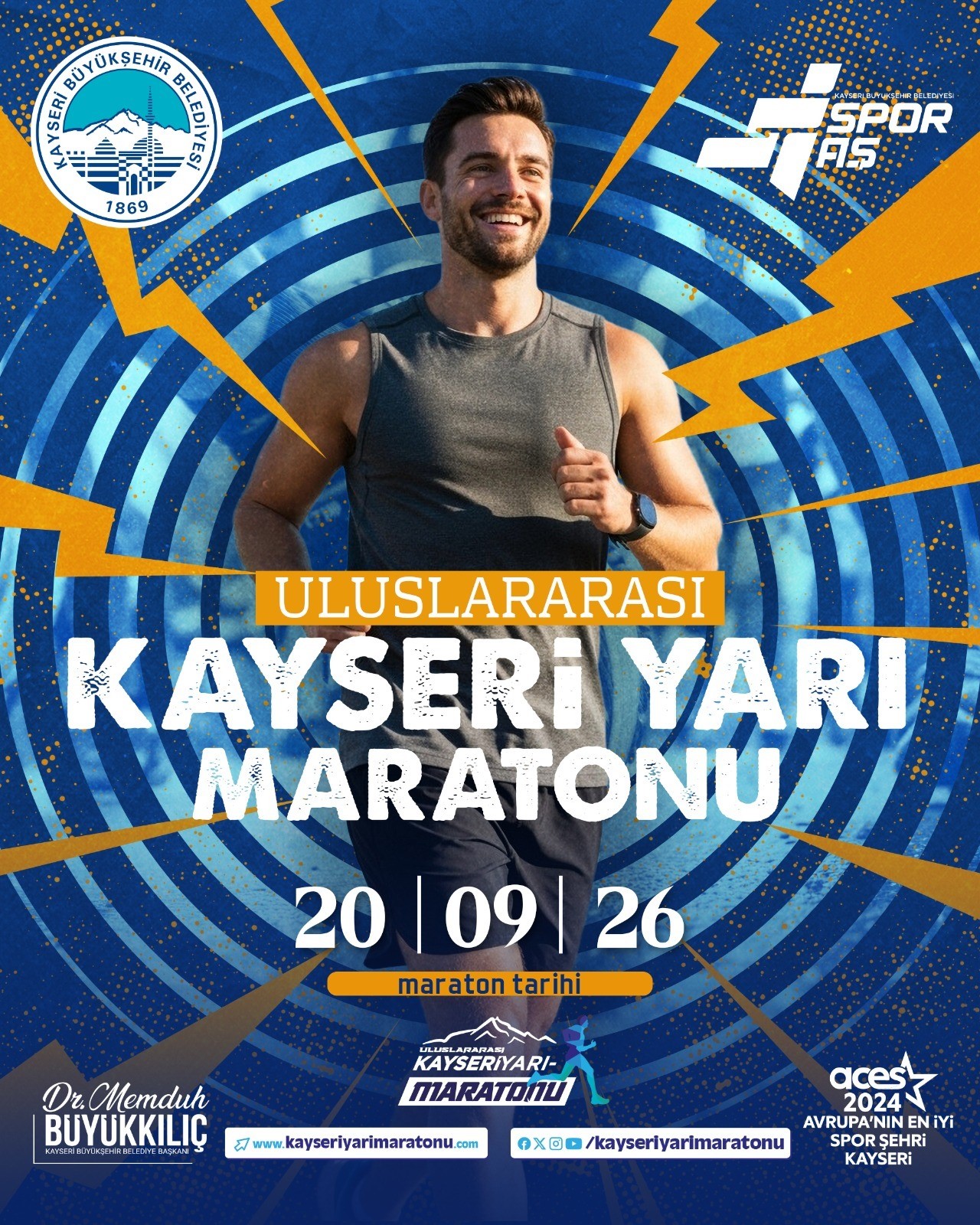 6. Uluslararası Kayseri Yarı Maratonu için geri sayım başladı