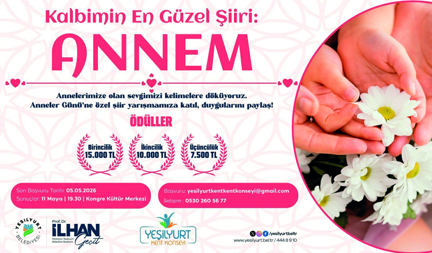Yeşilyurt’ta “Kalbimin En Güzel Şiiri: Annem” yarışması