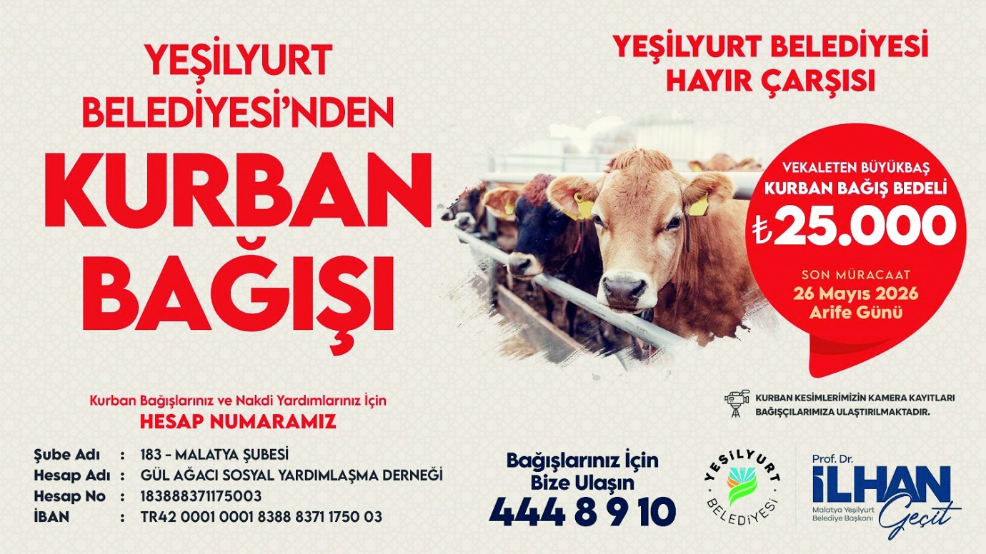 Yeşilyurt Belediyesi’nden Kurban Bağışı Kampanyası