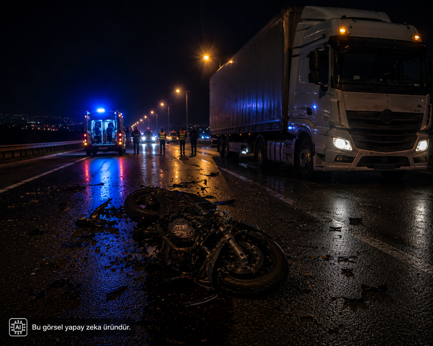 TIR’la Çarpışan Motosiklet Sürücüsü Hayatını Kaybetti