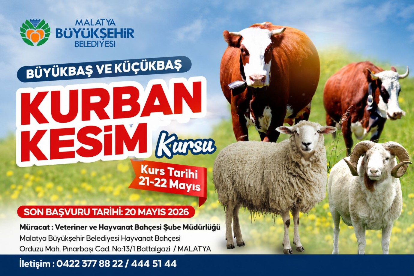 Büyükşehir’den kurban kesim kursu