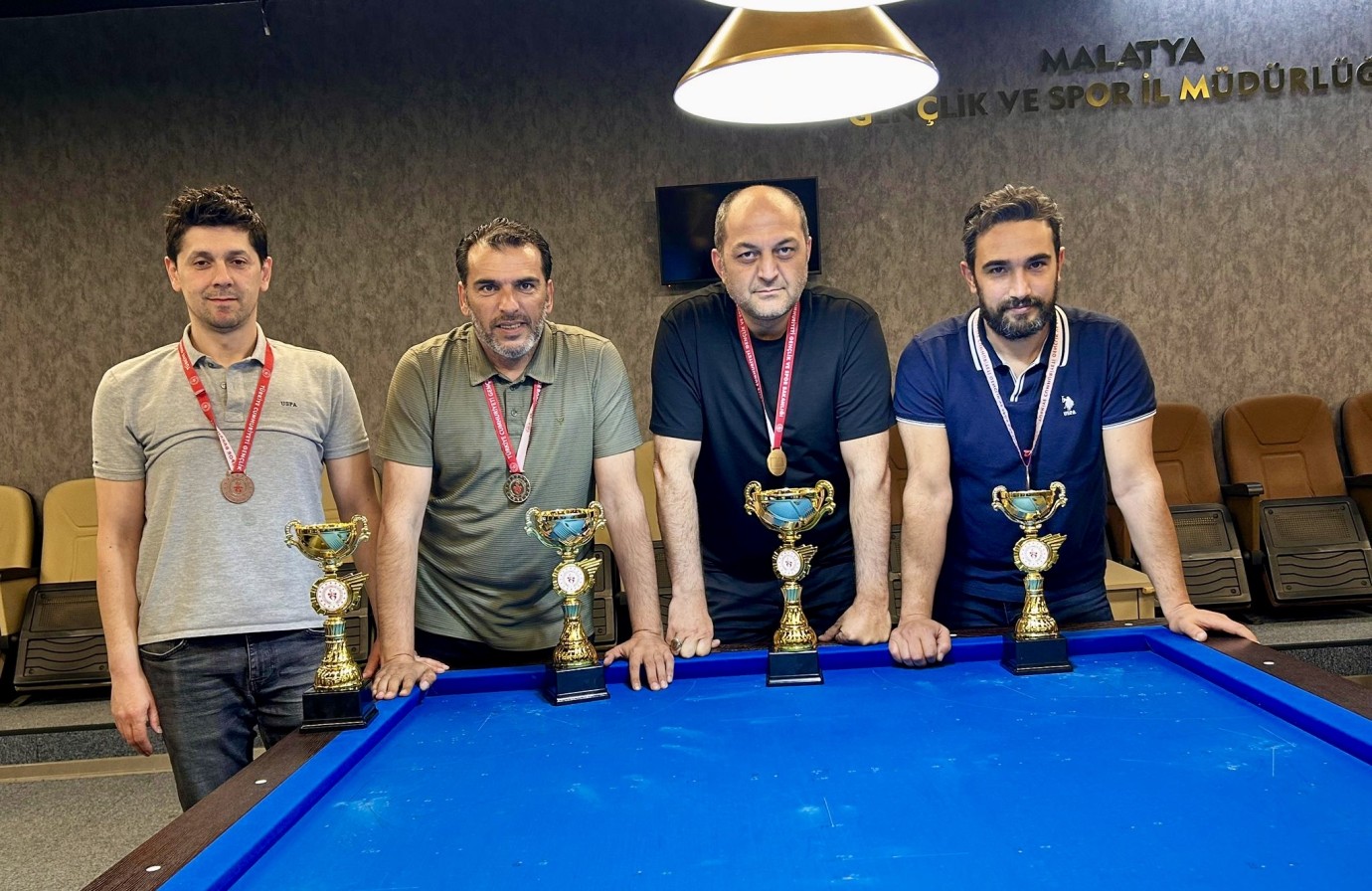 Malatya’da artistik bilardo heyecanı tamamlandı