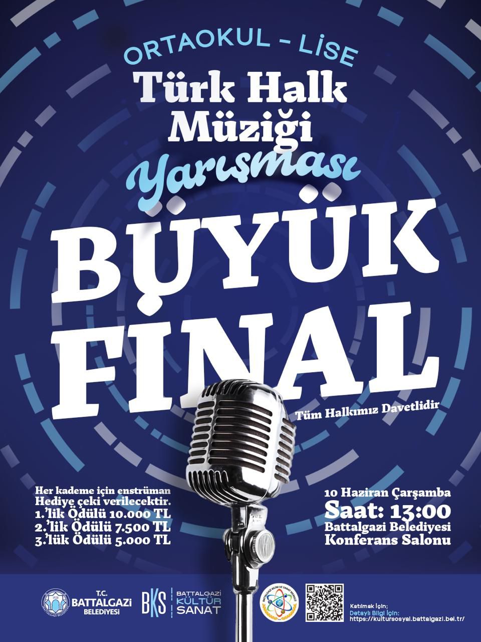 Battalgazi’de Türk Halk Müziği Yarışması final heyecanı