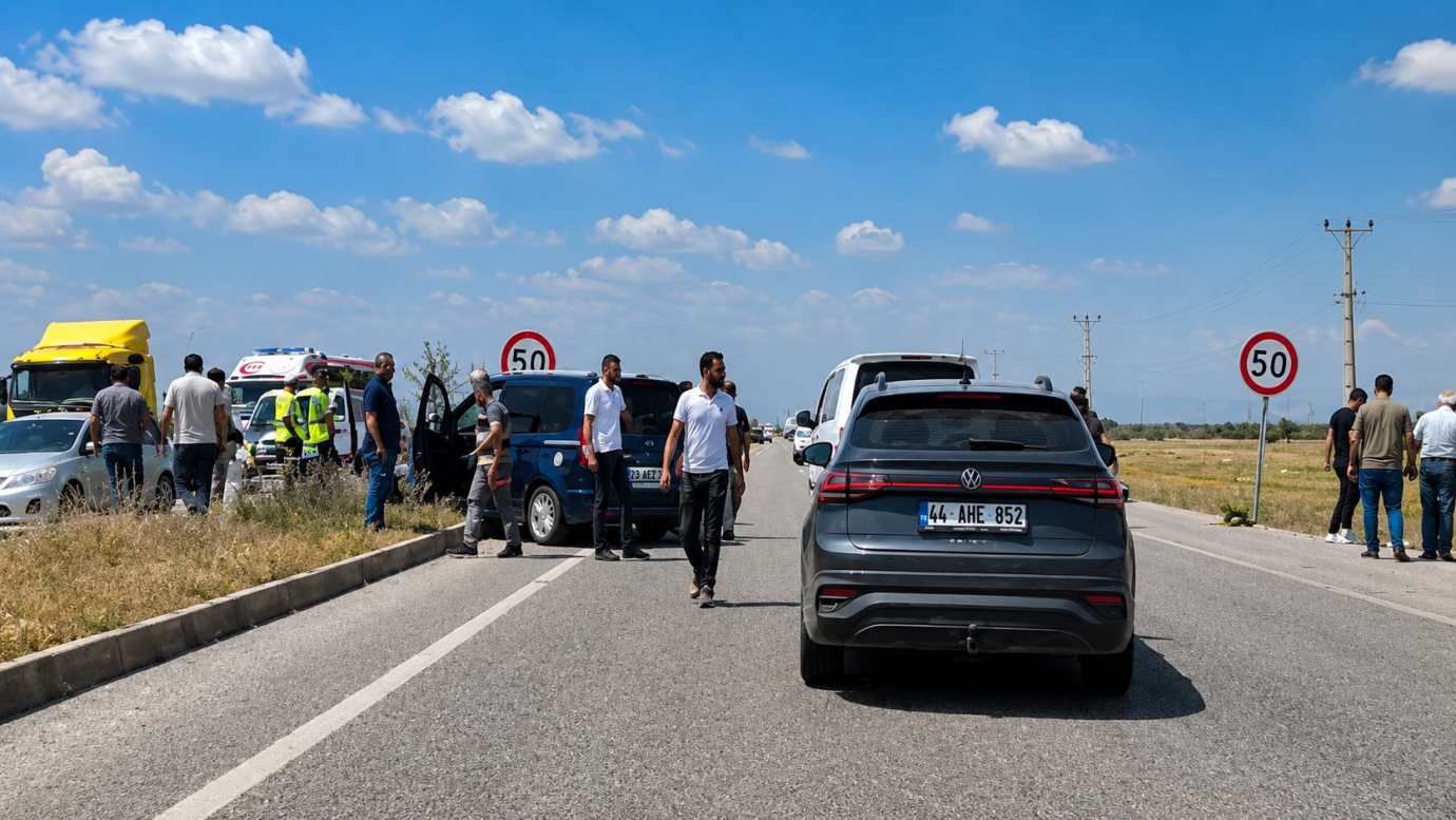 Malatya-Sivas Karayolu’nda kaza: 3 yaralı