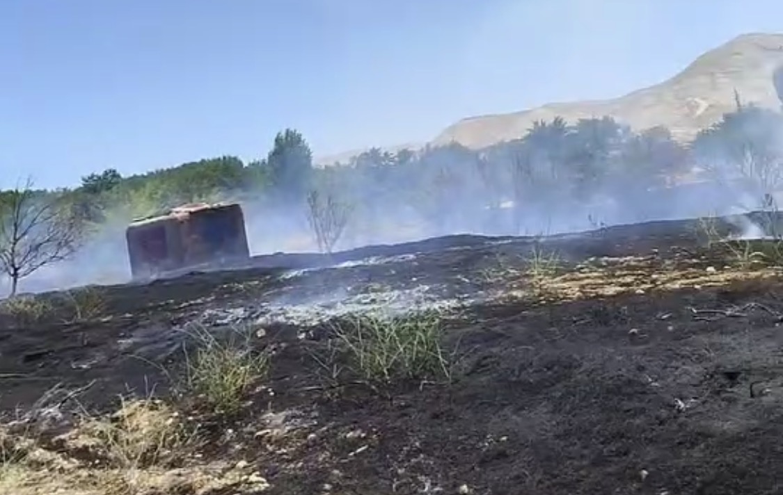 Darende’de çıkan yangın hasara yol açtı