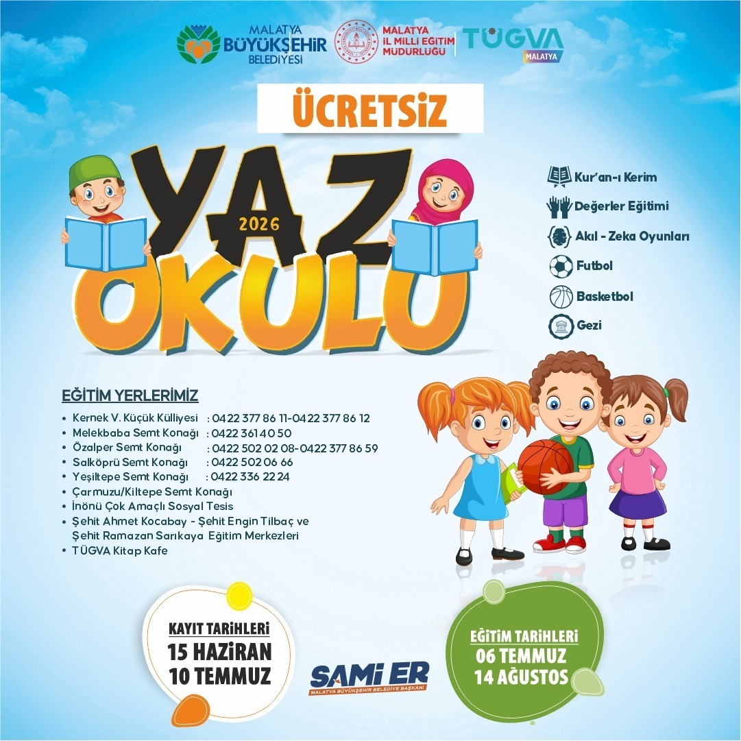 Büyükşehir’den öğrencilere yaz okulu fırsatı