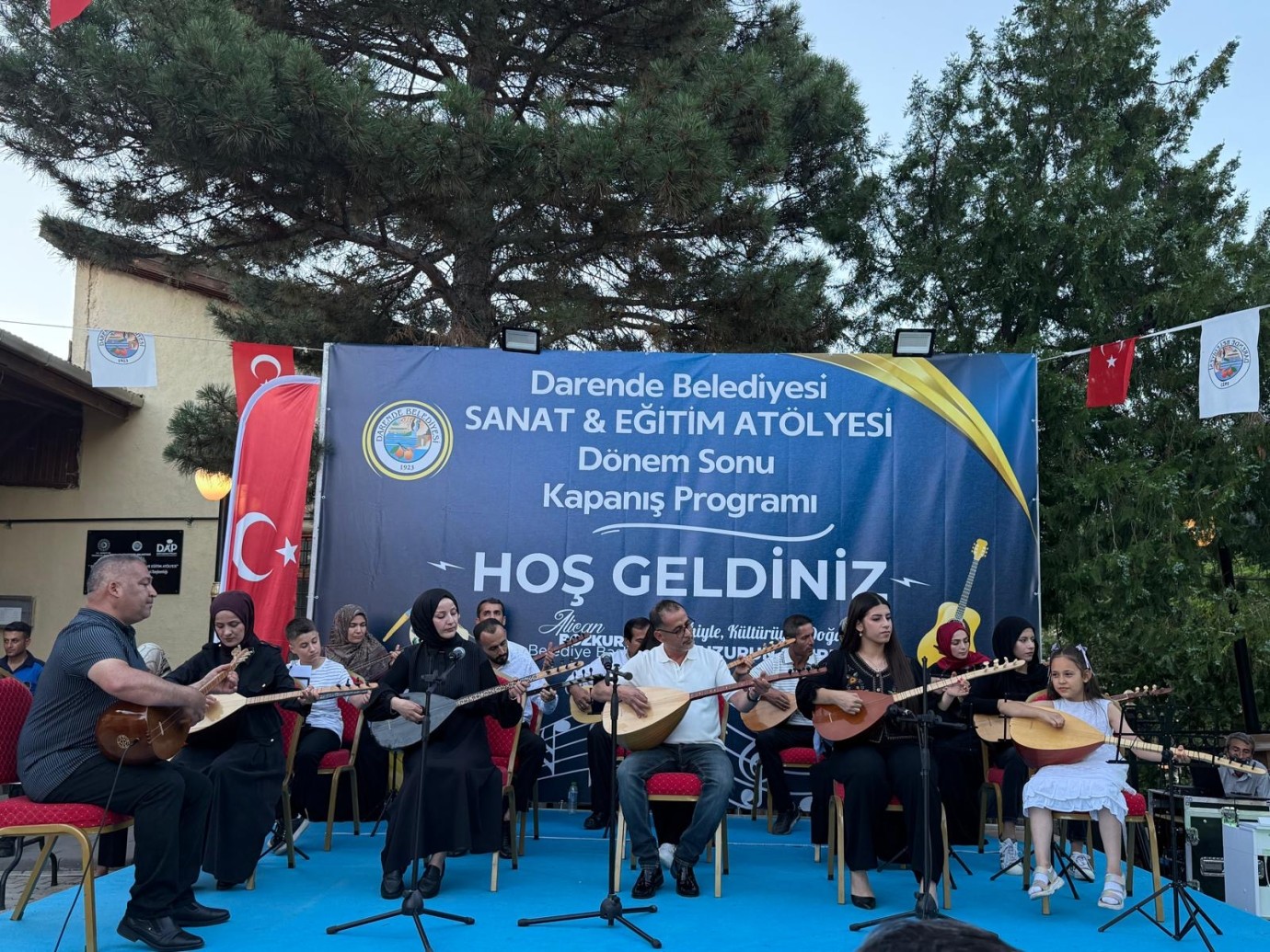 Darende’de sanat atölyesinden görkemli dönem finali