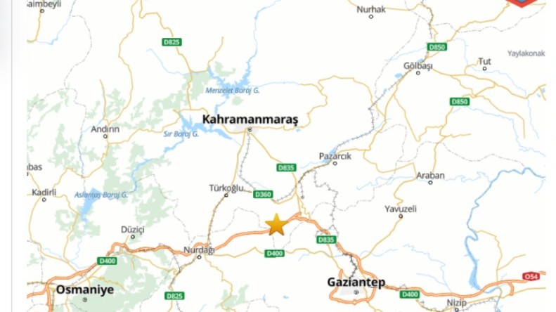 Pazarcık'ta 4.2 büyüklüğünde deprem Malatya'da da hissedildi