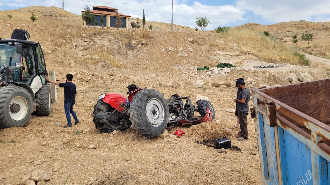 Malatya'da traktör faciası ucuz atlatıldı