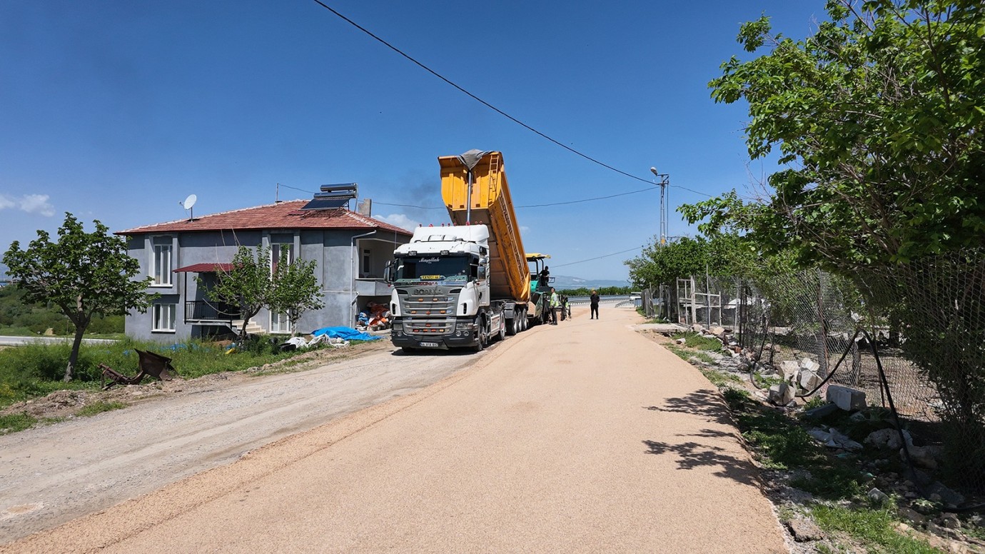 Samanköy'de yol çalışması tamamlandı