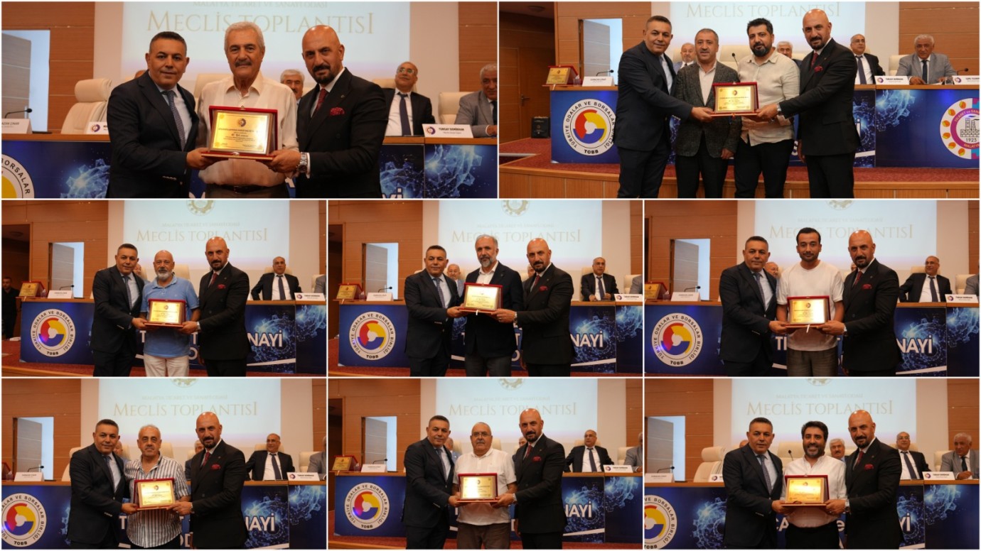 MTSO'dan 25 yıllık üyelere vefa plaketi