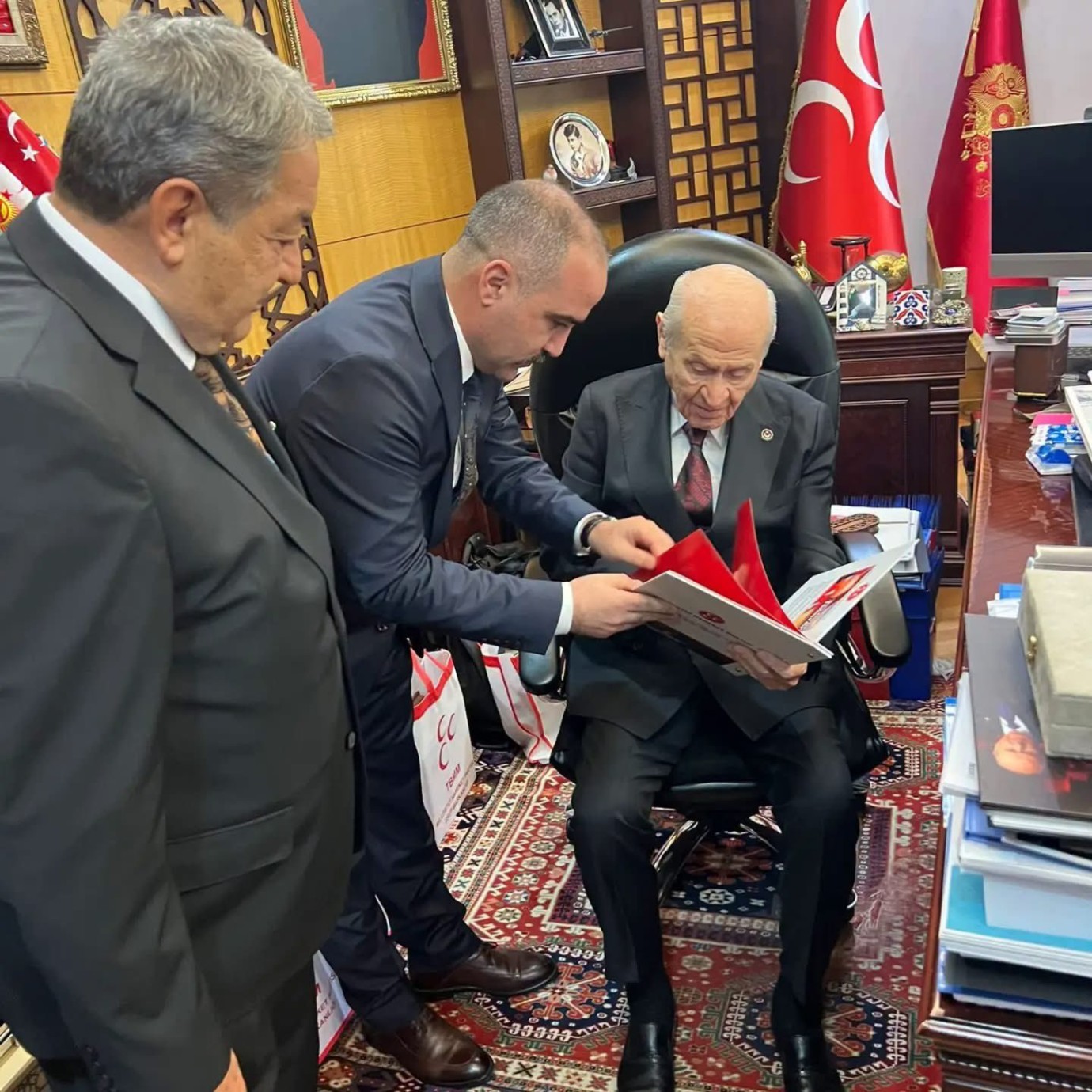 MHP Malatya heyetinden genel Başkan Devlet Bahçeli’ye ziyaret